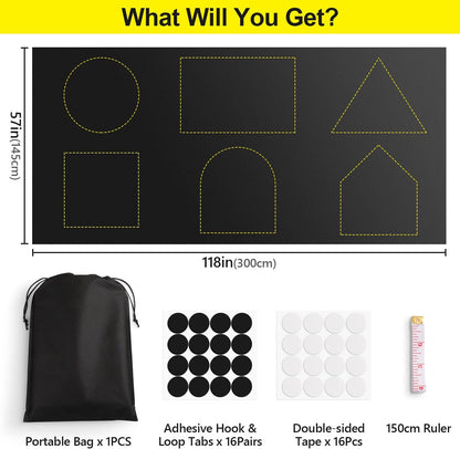 Portable Travel 100 Blackout Suction Cups Self-adhesive DIY Curtains